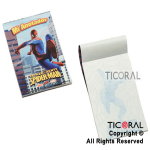 SPIDERMAN ANOTADOR MINI x 10